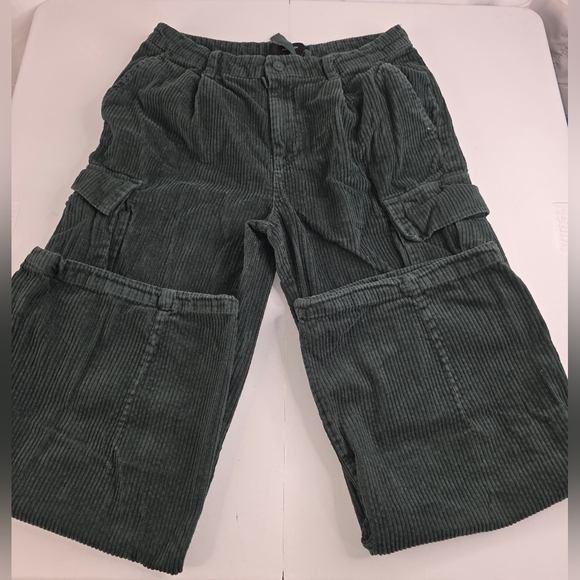 Cotton On Men's Green Corduroy Cargo Pants Size 32 AK-3209 - Picture 8 of 14
